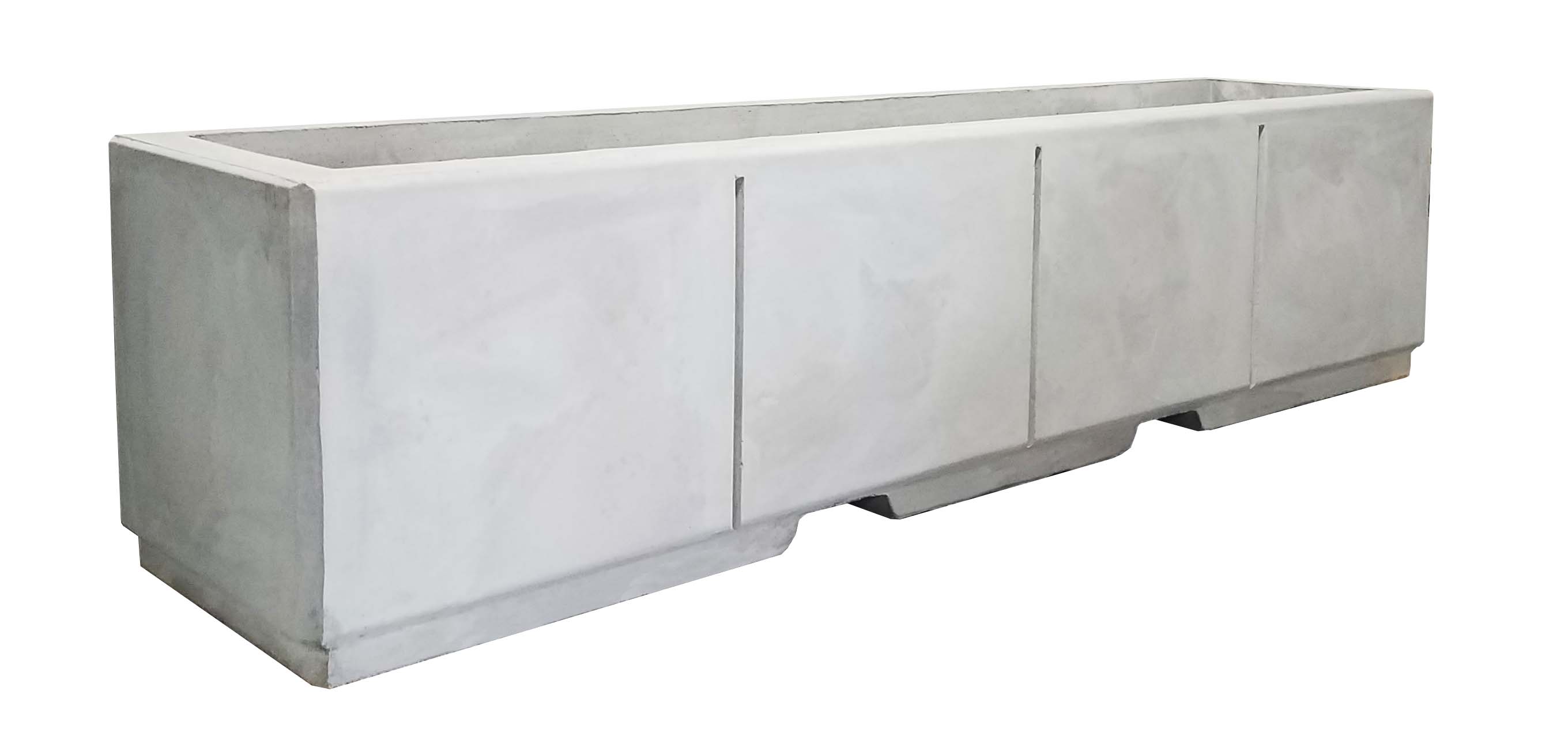 96" x 24" Rectangular Concrete Planter Bohlmann Quality Products